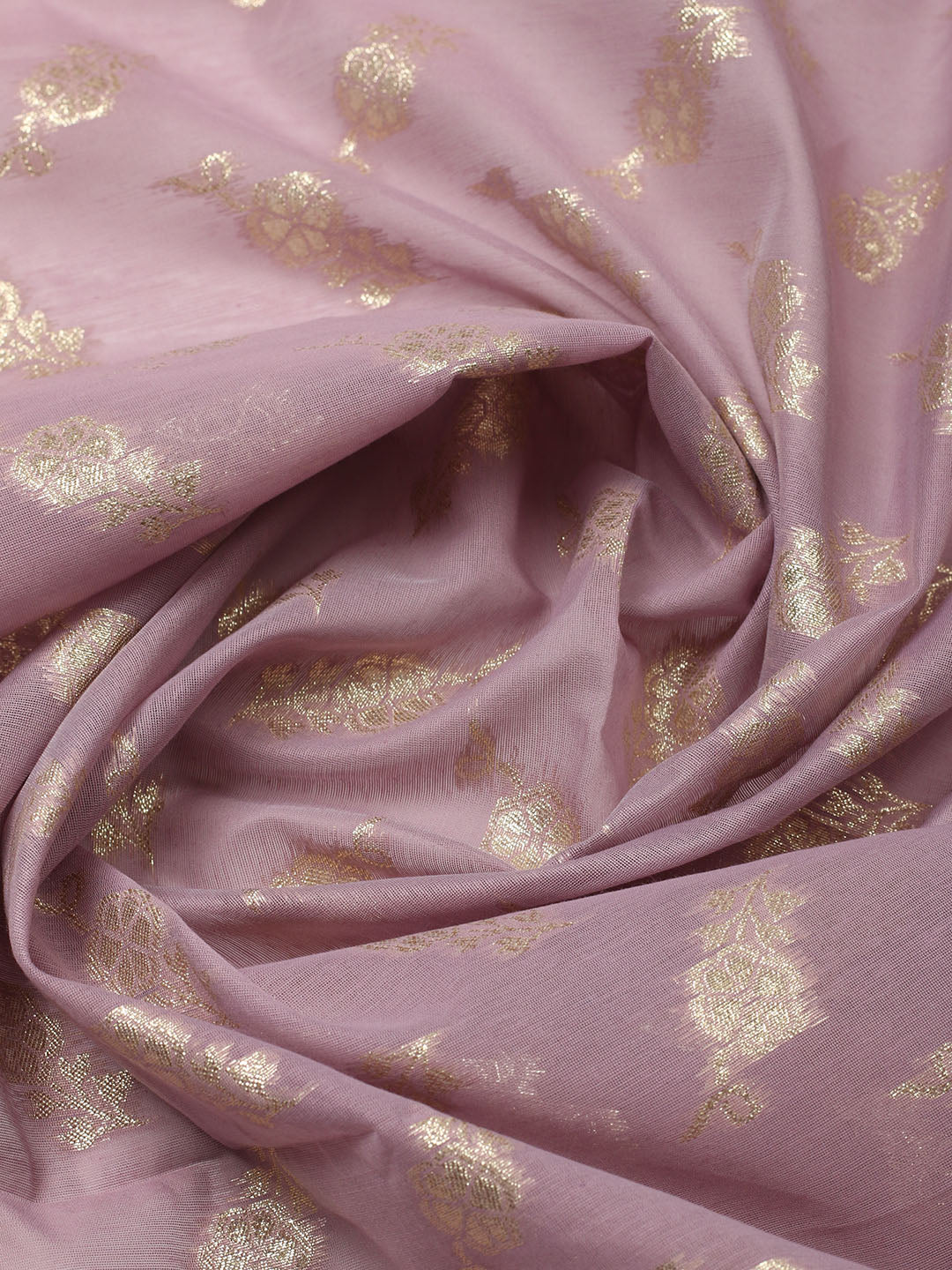 Embroidered Chanderi Unstitched Suit With Dupatta