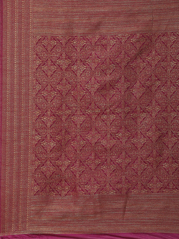 Zari Jaal Woven Handloom Saree