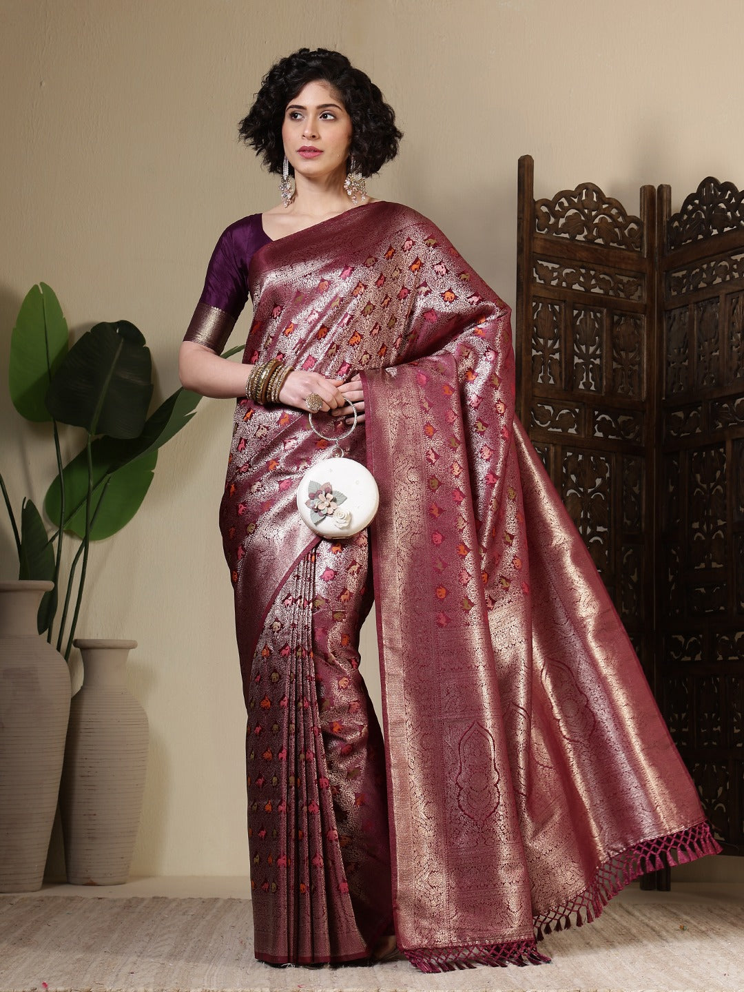 Woven Design Art Silk Saree
