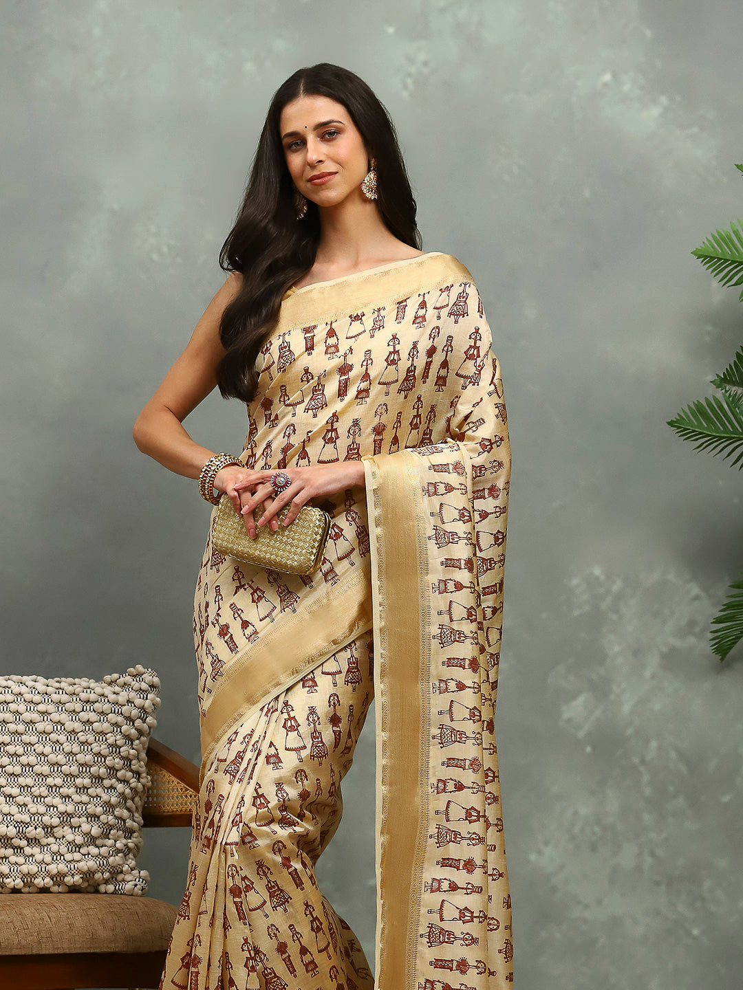 Digital Printed Art Silk Saree