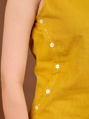 Plain Cotton Blend Shirt With Pant