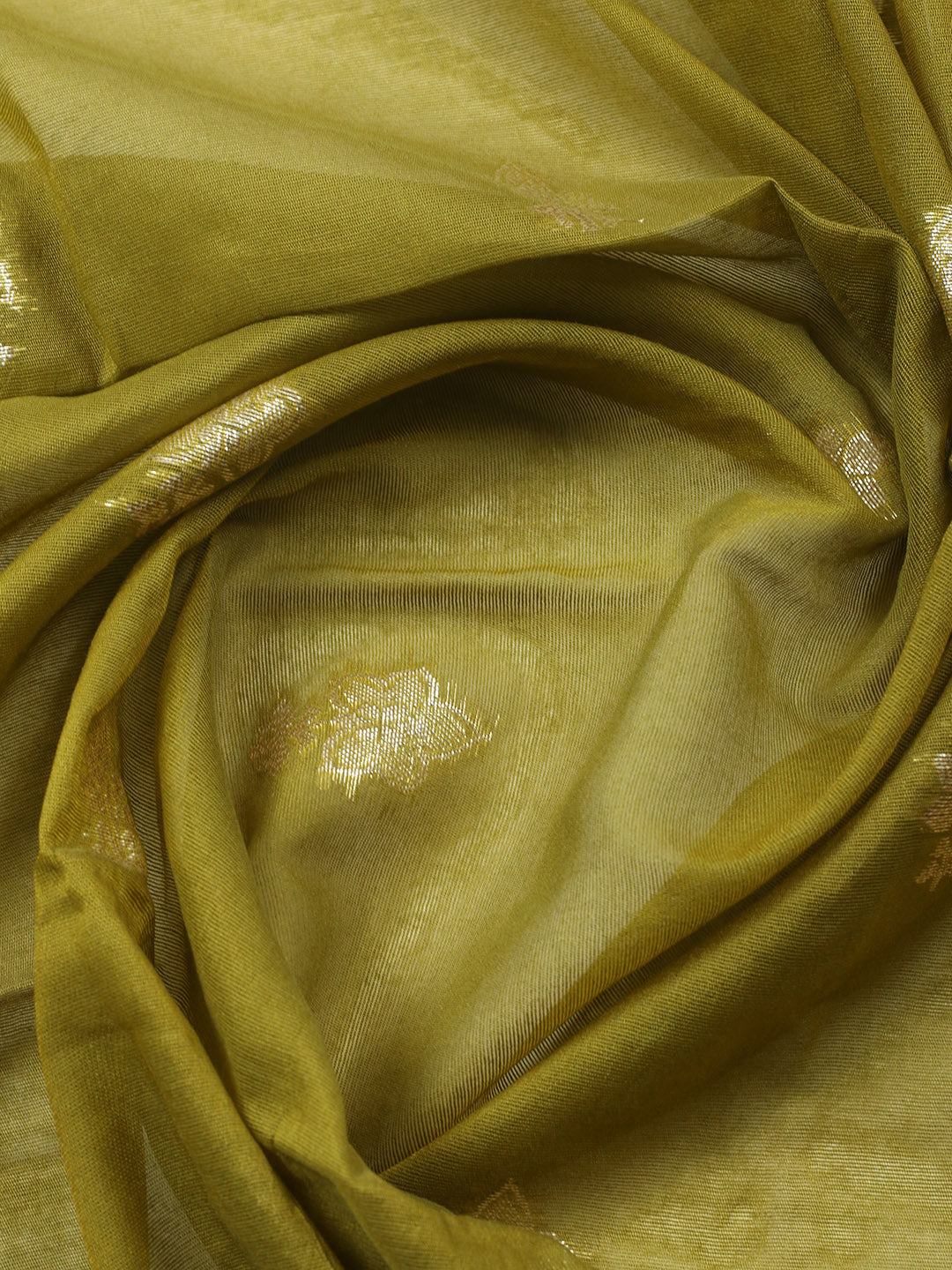 Embroidered Chanderi Unstitched Suit With Pant &amp; Dupatta