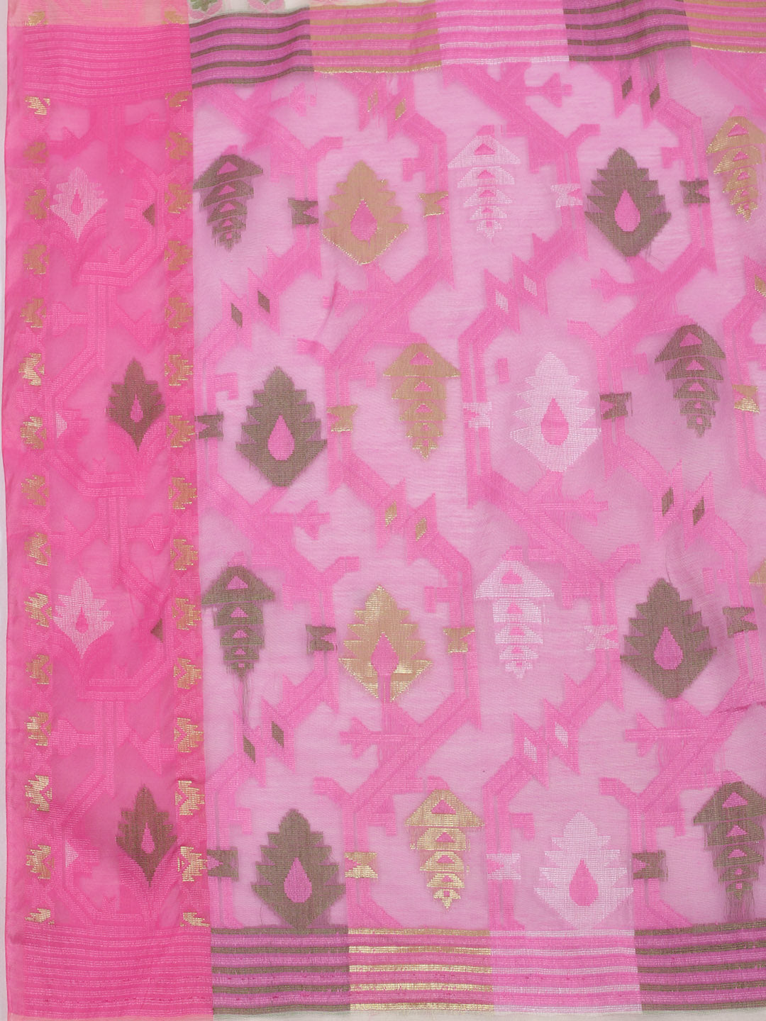 Resham Woven Design Cotton Saree