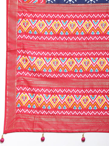 Patola Printed Art Silk Woven Saree