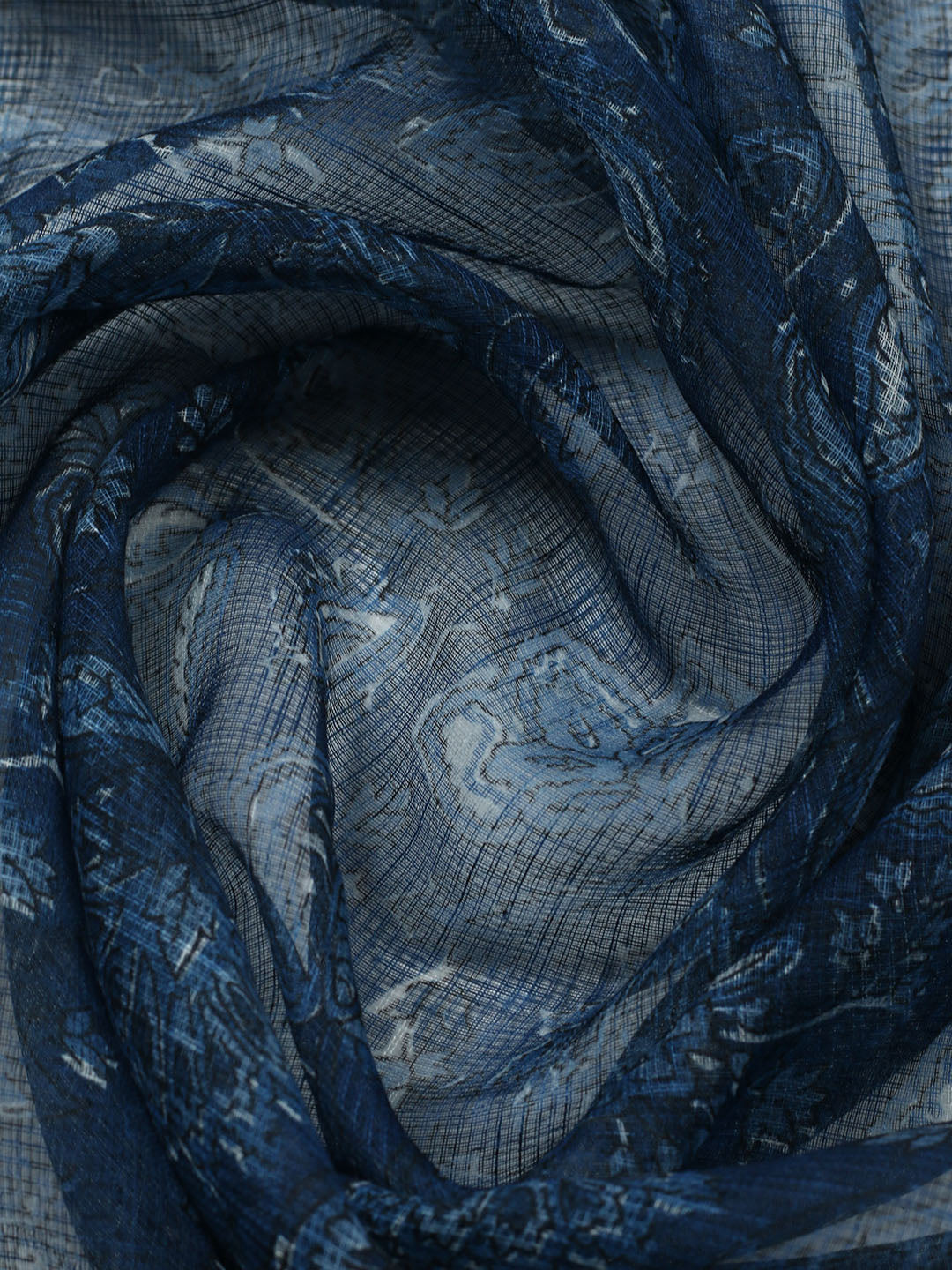 Printed Cotton Blend Unstitched Suit With Pant Dupatta