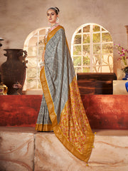 Digital Printed Art Silk Saree