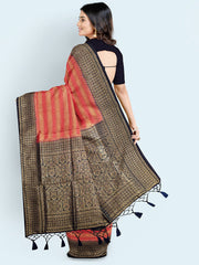 Zari Jaal Woven Art Silk Saree