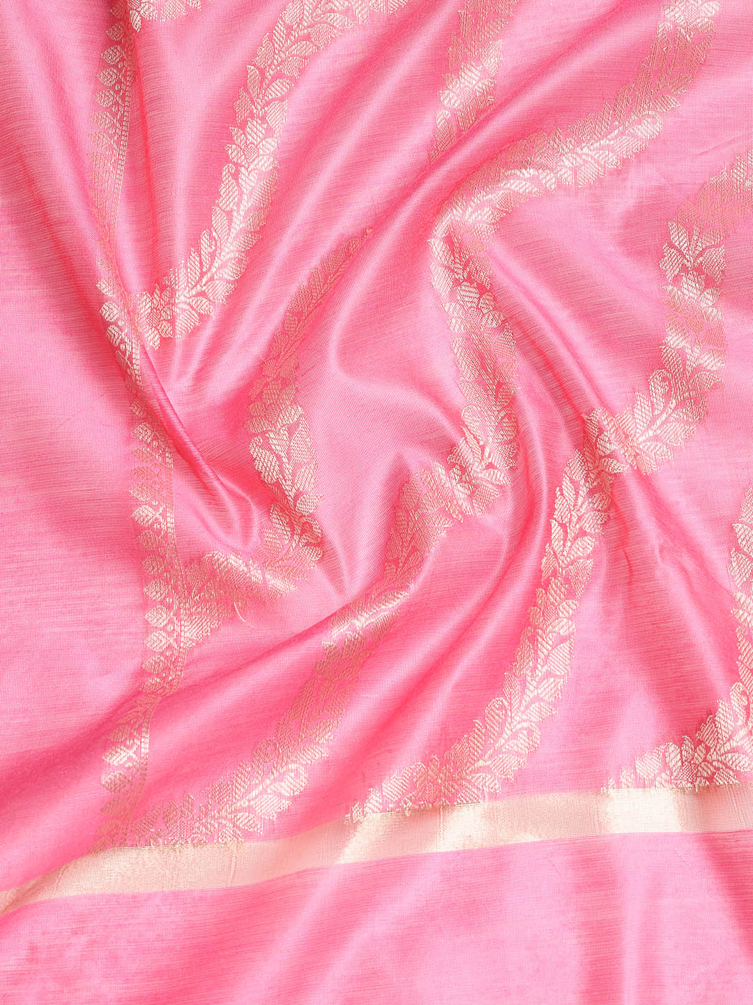 Woven Banarasi Chanderi Unstitched Suit With Dupatta