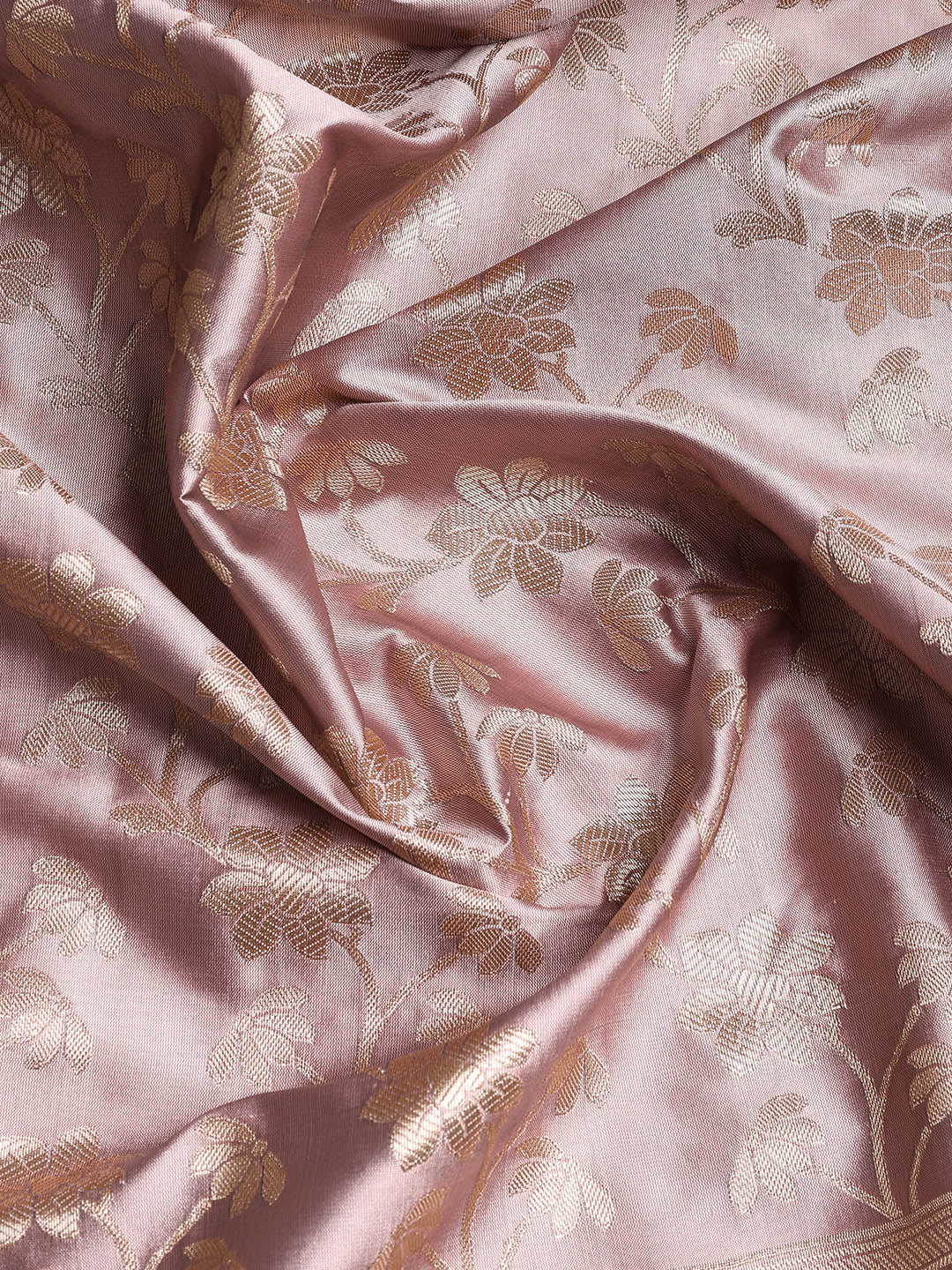 Woven Banarasi Chanderi Unstitched Suit With Dupatta