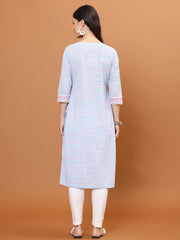 Printed Cotton Blend Kurta