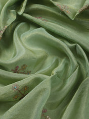 Embroidered Organza Unstitched Kurta With Pant & Dupatta