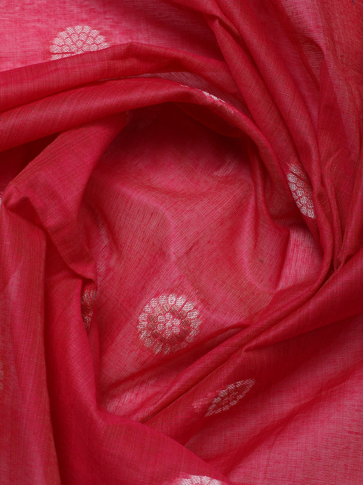 Embroidered Cotton Blend Unstitched Suit With Pant &amp; Dupatta