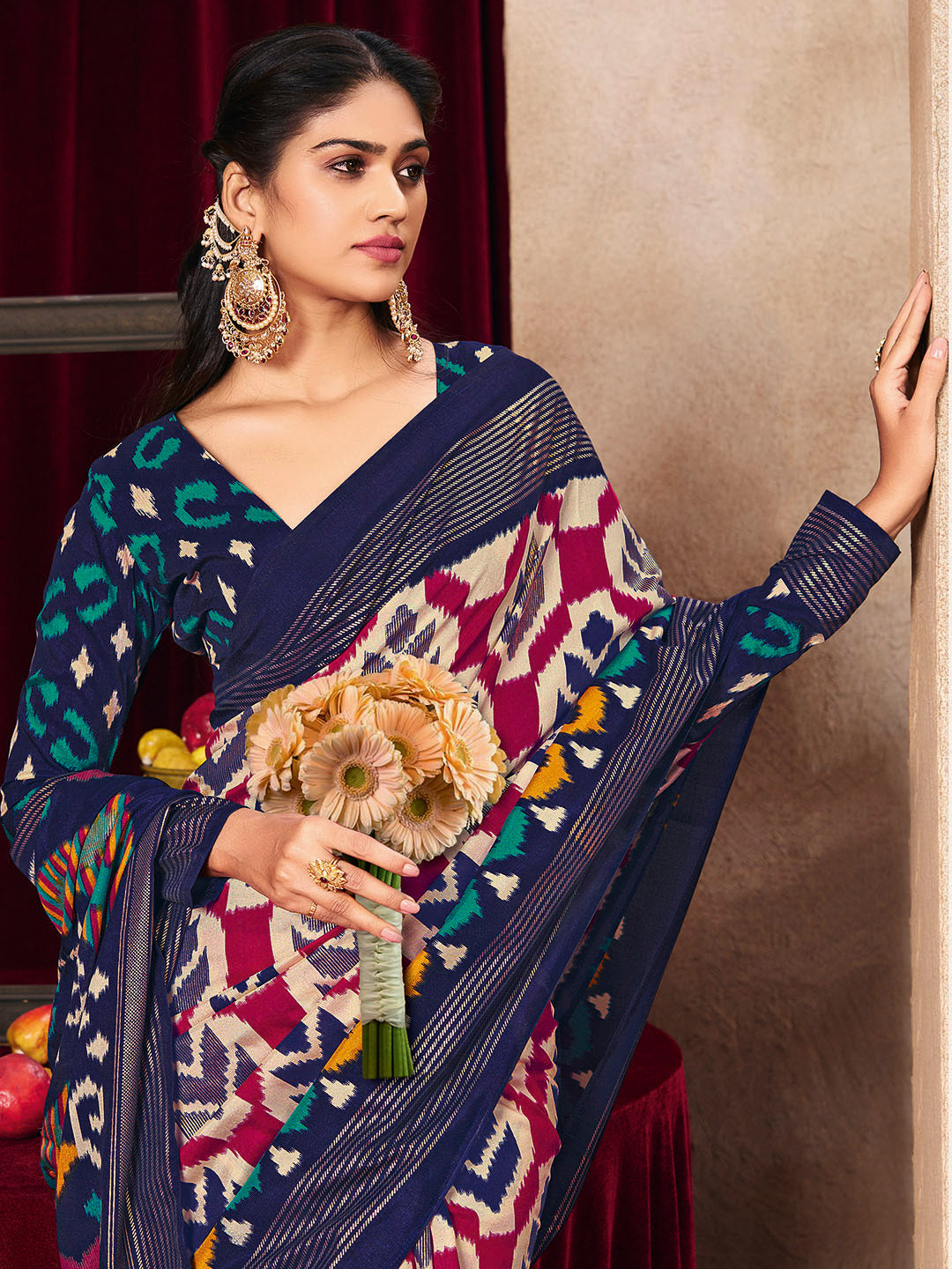 Printed Art Silk Saree