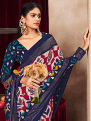 Printed Art Silk Saree