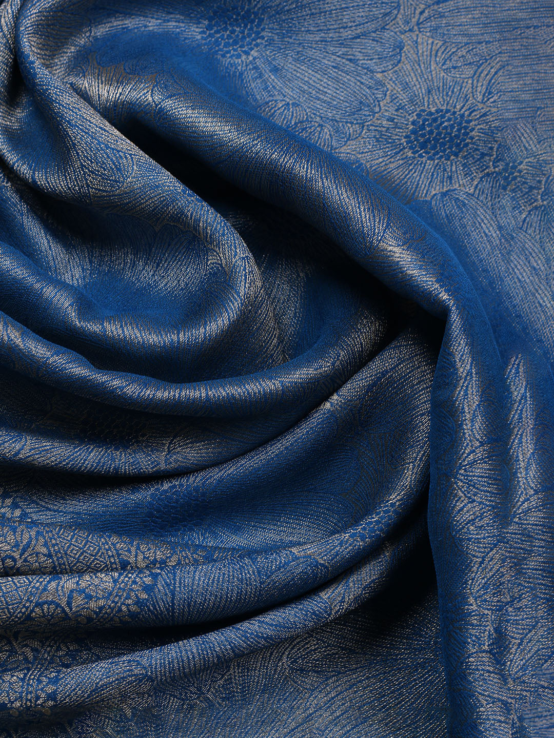 Kanjeevaram Chanderi Unstitched Suit With Dupatta