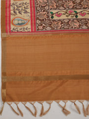 Printed Art Silk Grey Saree