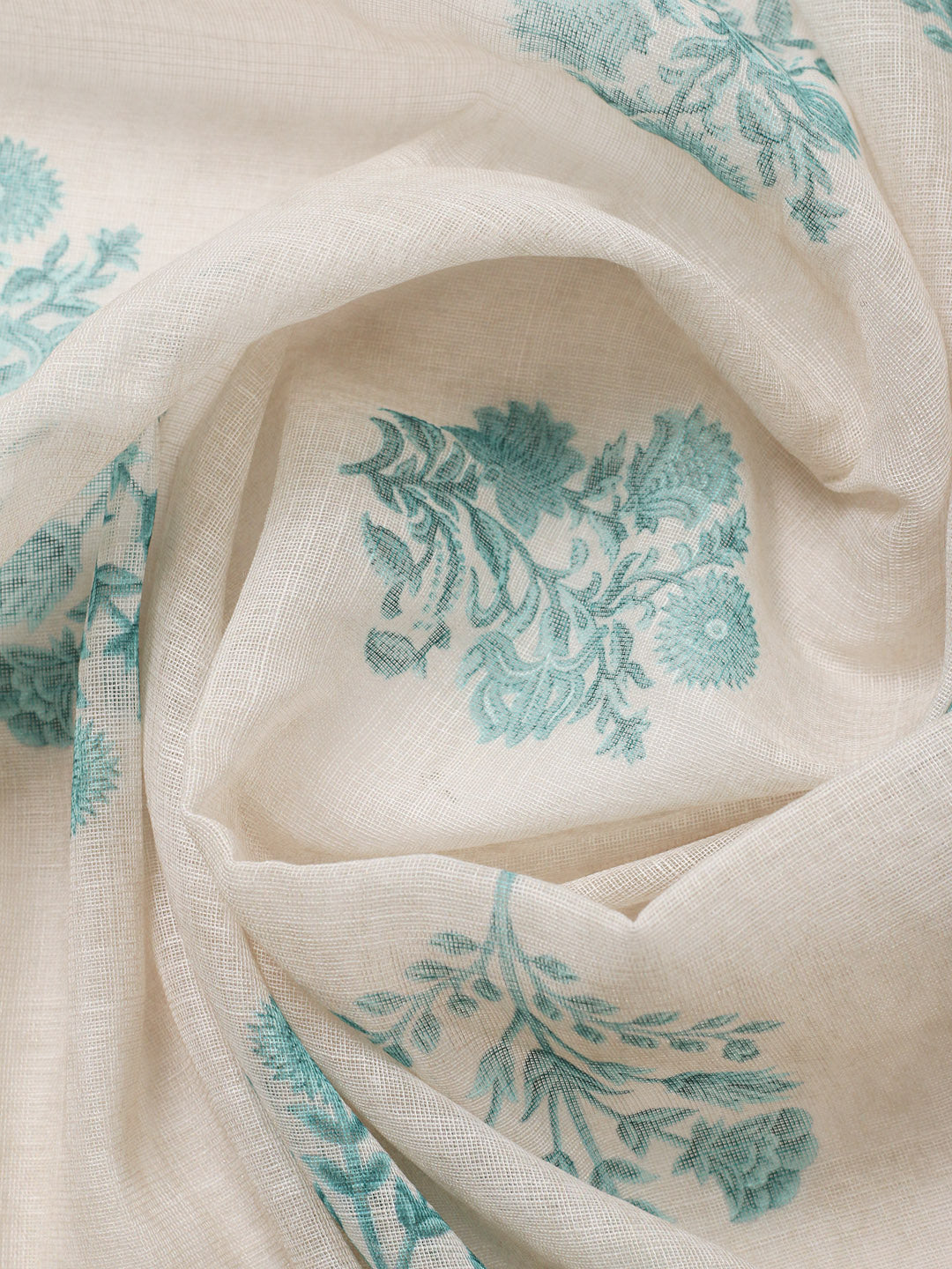 Embroidered Cotton Blend Unstitched Suit With Pant &amp; Dupatta