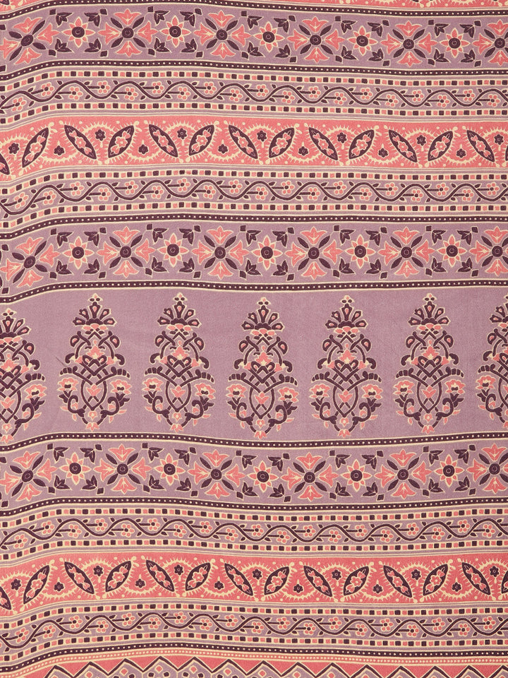 Digital Printed Crepe Woven Saree