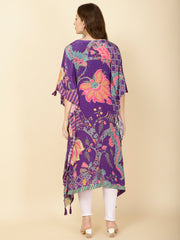 Printed Crepe Kaftan Kurta