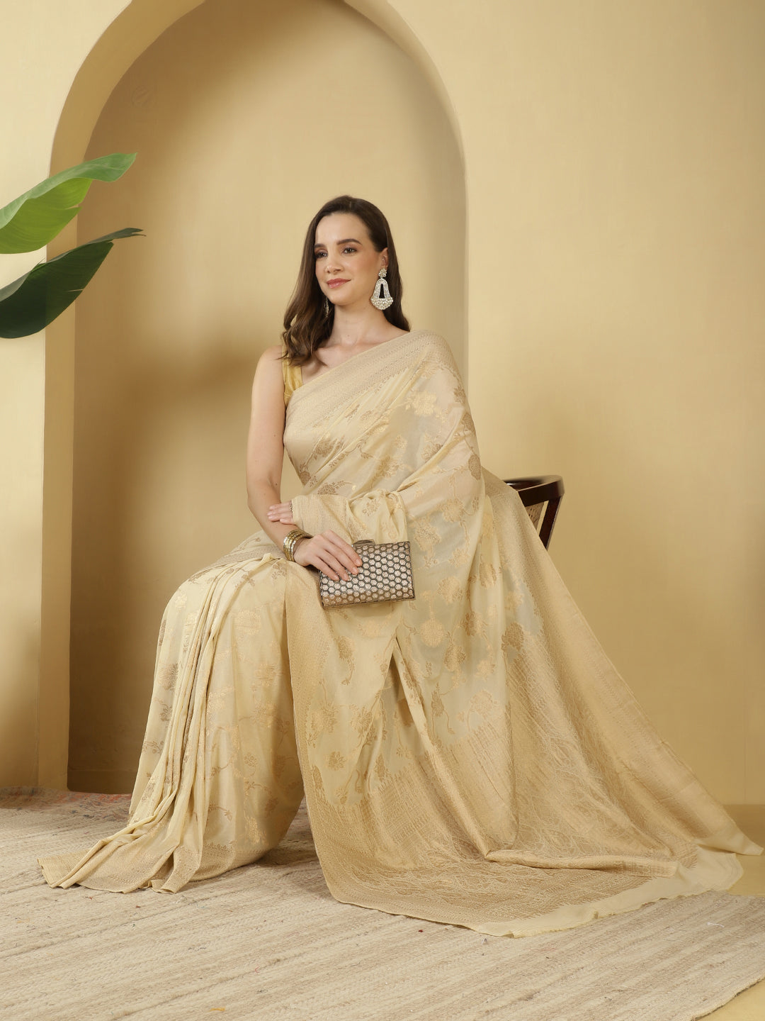 Zari Jaal Georgette Saree