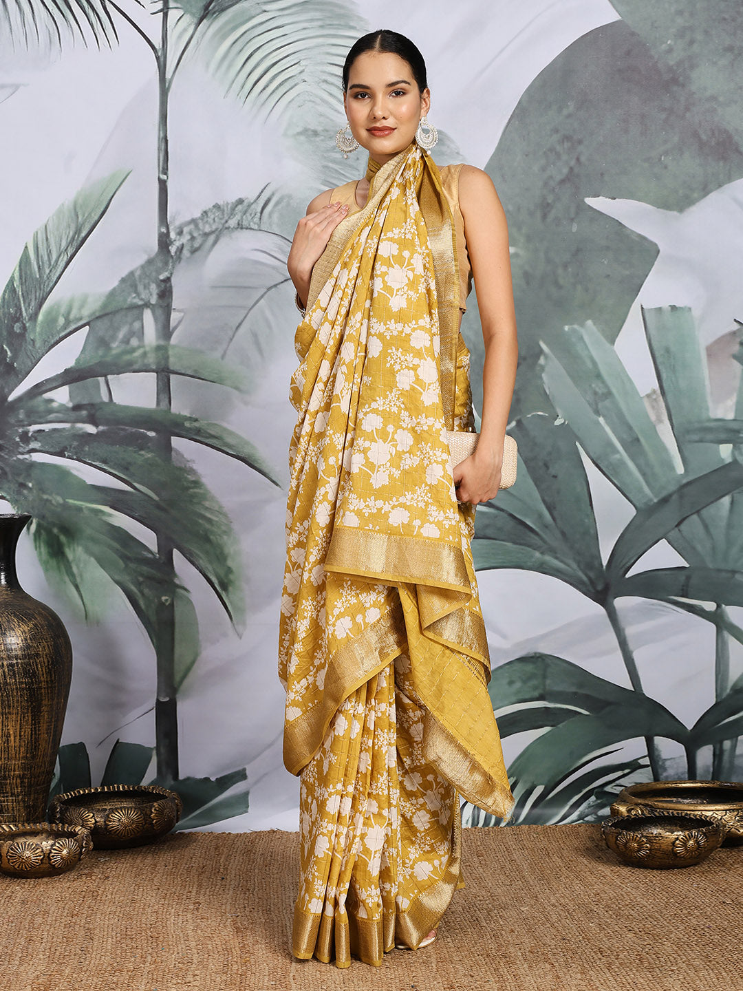 Digital Printed Art Silk Saree