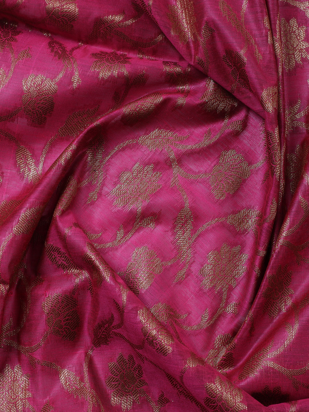 Banarasi Chanderi Unstitched Suit With Pant &amp; Dupatta