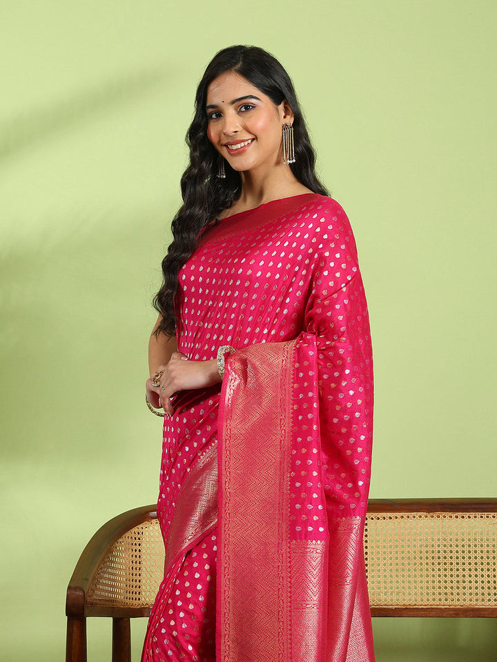 Plain Crepe Saree