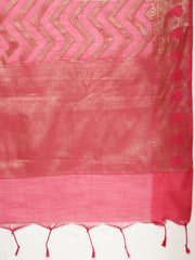 Zari Jaal Woven Cotton Saree