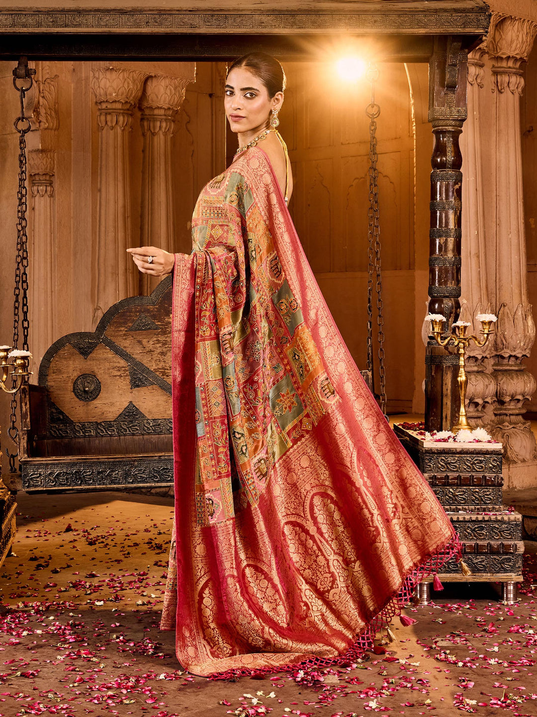 Rani Art Silk Printed Saree