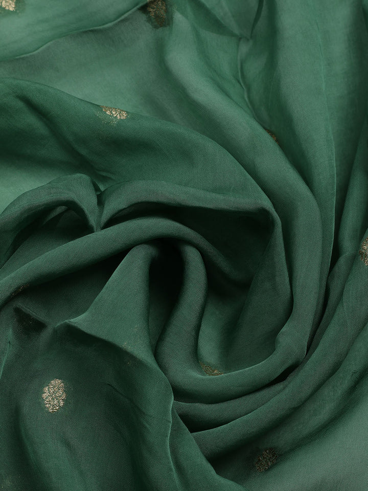 Woven Design Chanderi Unstitched Suit With Dupatta