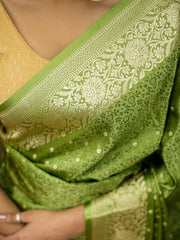 Woven Design Satin Saree