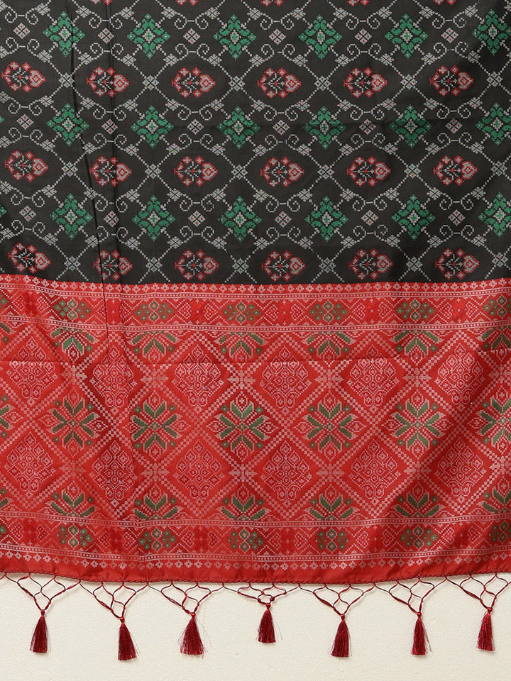 Printed Art Silk Patola Saree