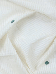 Embroidered Cotton Blend Unstitched Suit With Pant & Dupatta