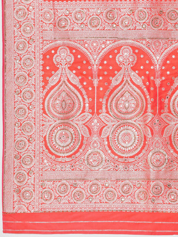 Zari Border Banarasi Woven Saree