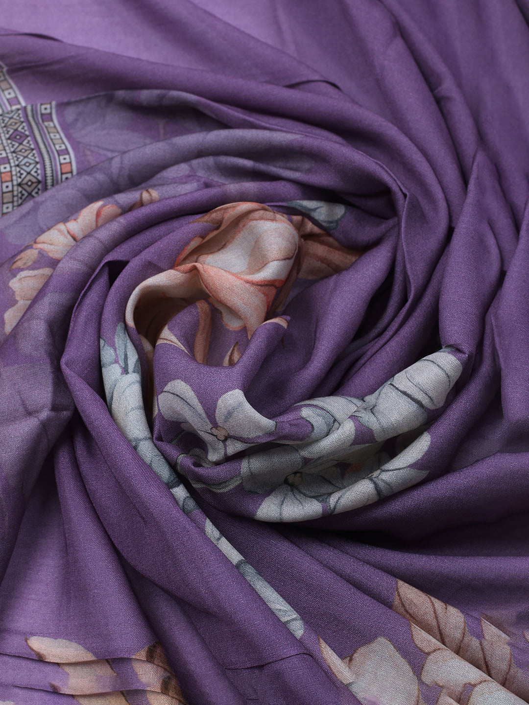 Printed Muslin Unstitched Suit With Dupatta