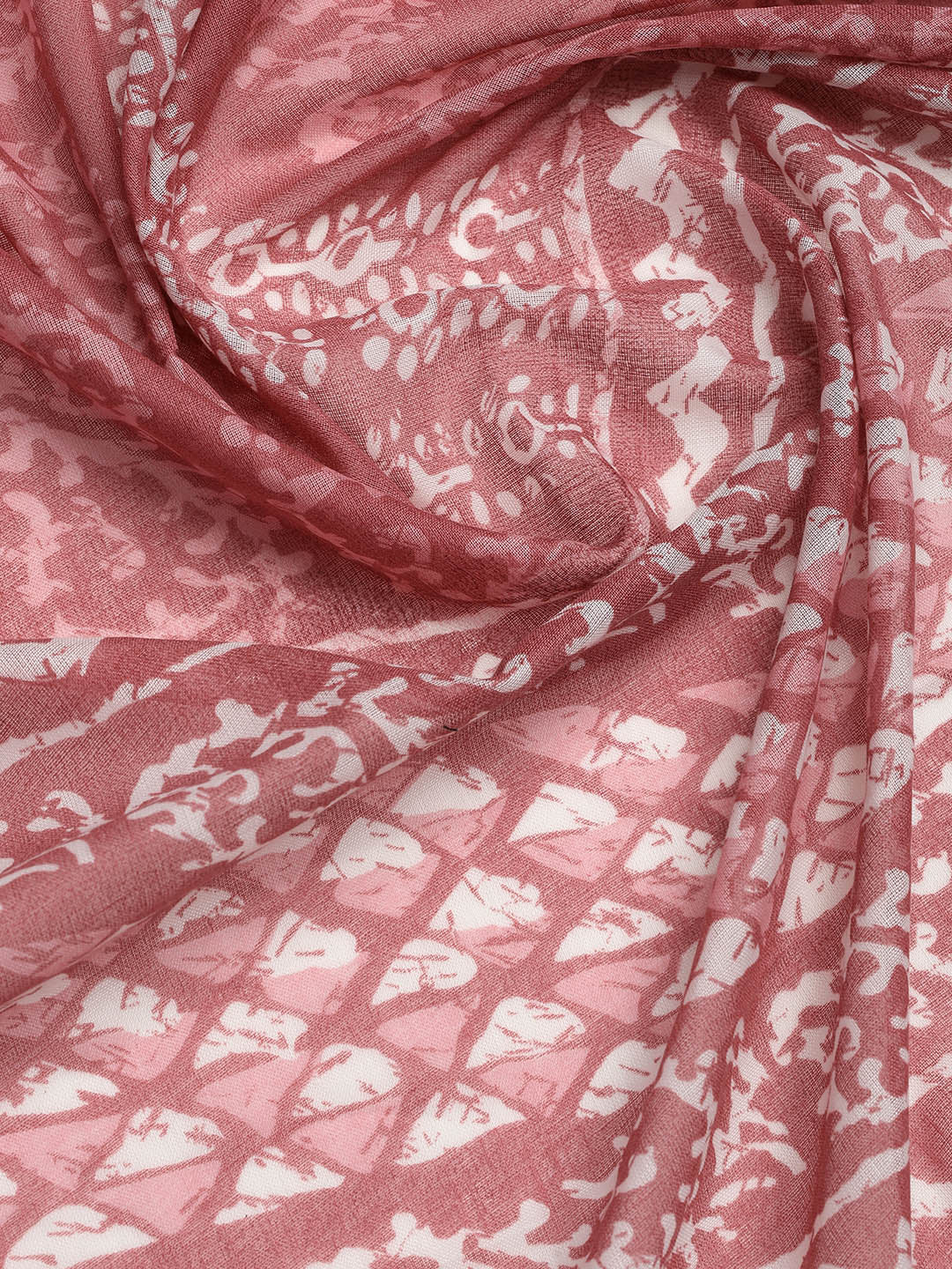 Printed Cotton Blend Unstitched Suit With Dupatta