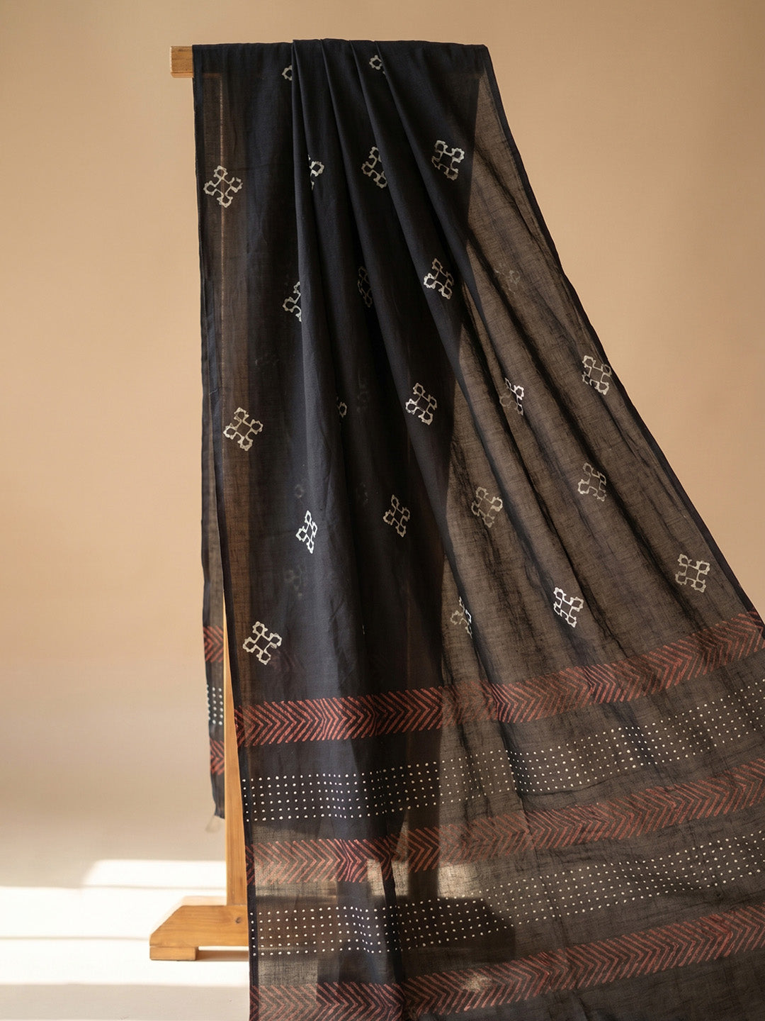 Printed Cotton Blend Unstitched Suit With Pant &amp; Dupatta