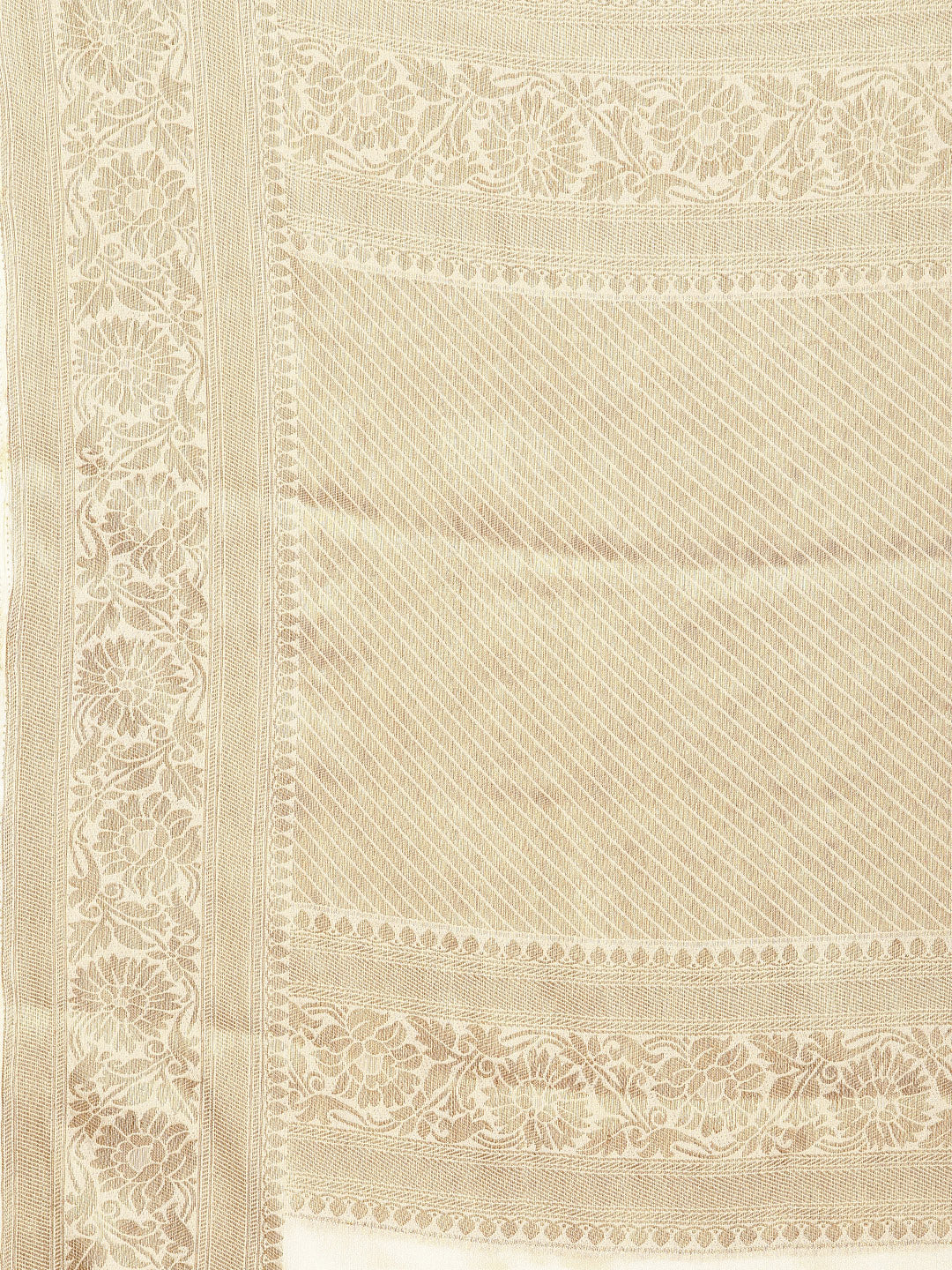 Zari Border Woven Chiffon Saree
