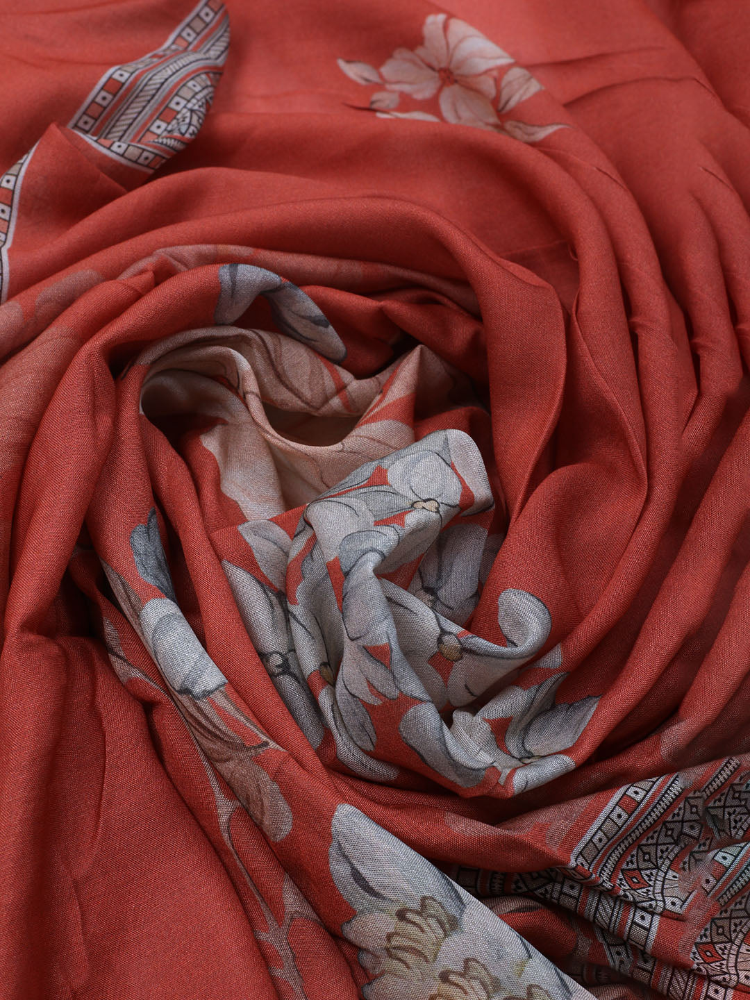 Printed Muslin Unstitched Suit With Dupatta