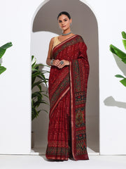 Digital Printed Art Silk Saree