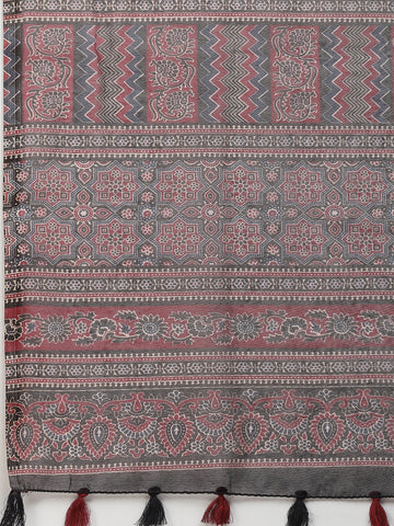 Bandhani Printed Cotton Saree