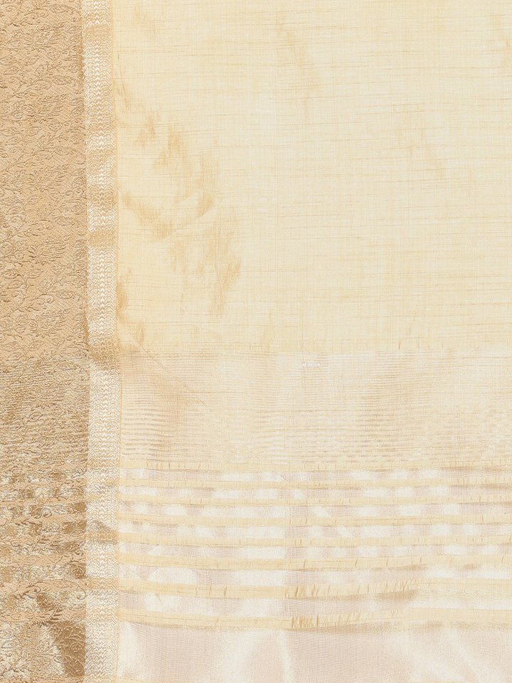 Resham Zari Border Art Silk Woven Saree