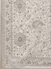 Resham Jaal Embroidery Organza Saree