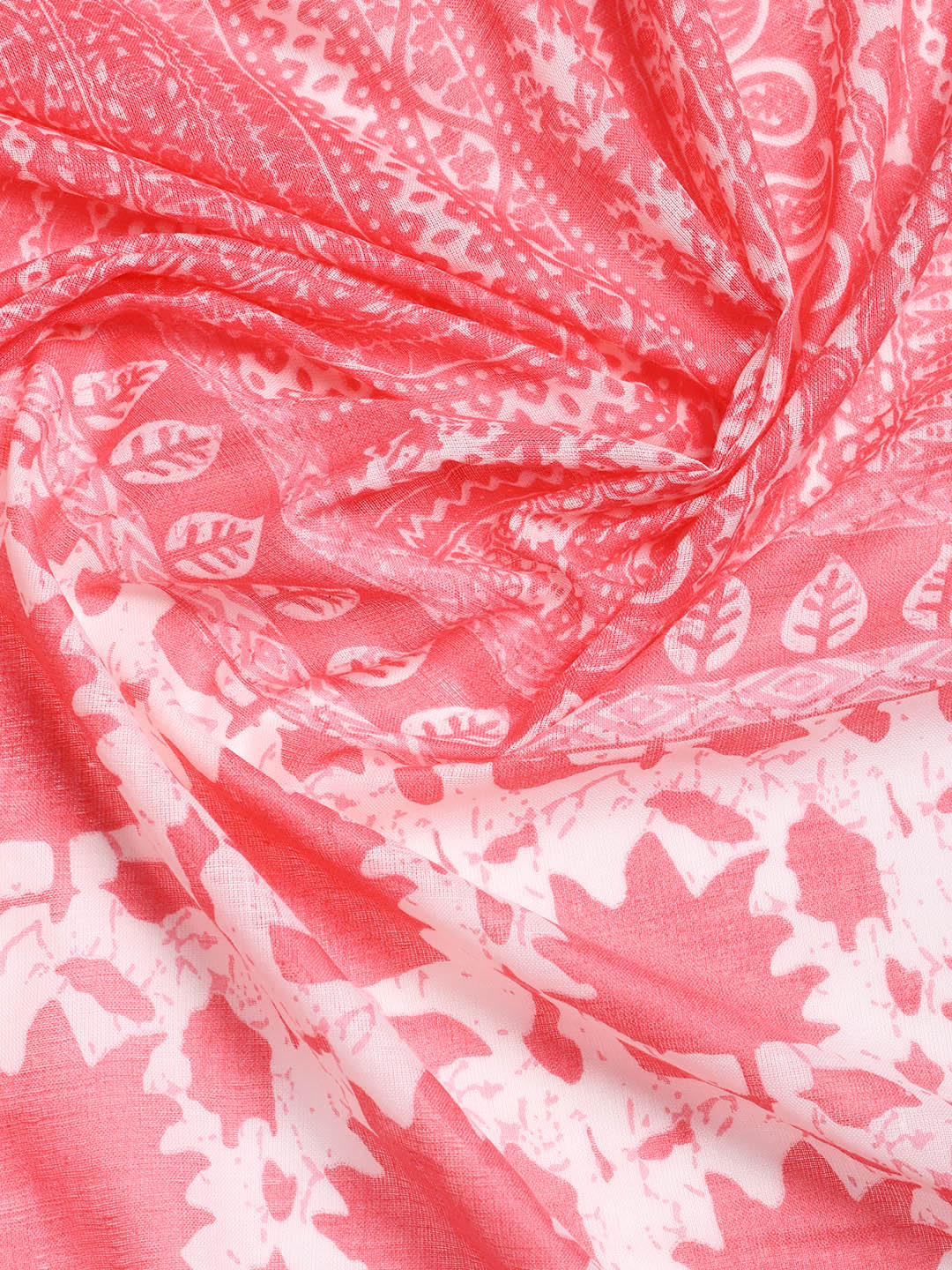 Printed Cotton Blend Unstitched Suit With Dupatta