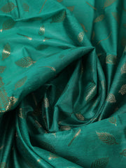 Woven Design Chanderi Unstitched Suit With Pant & Dupatta