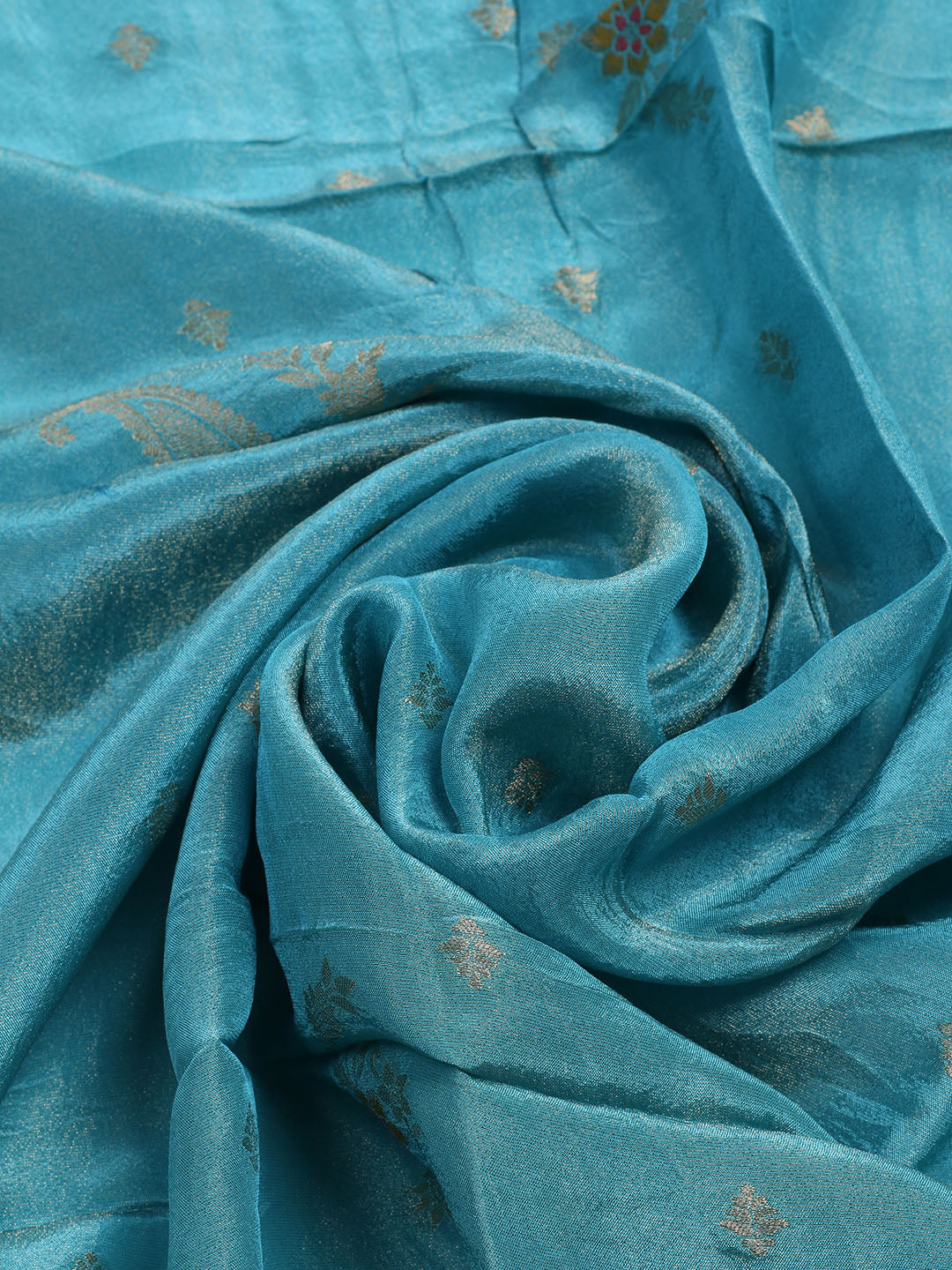 Woven Design Tissue Unstitched Suit With Dupatta