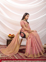 Gota Art Silk Woven Saree