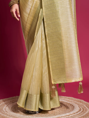 Zari Booti Woven Organza Woven Saree