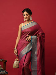 Woven Design Art Silk Rani Saree