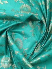 Woven Design Chanderi Unstitched Suit With Pant & Dupatta